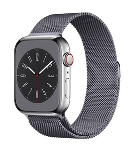 Apple Watch Ultra 49mm Uyumlu Kordon Hasır Metal Mıknatıslı Zore Band-01 Kayış (Gri)