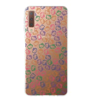 Samsung Galaxy A7 (2018) Uyumlu Kapak Hello Kitty Tasarımlı Şeffaf Silikon Kılıf