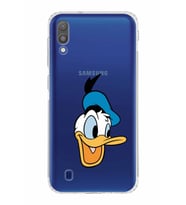 Samsung Galaxy M10  Kamera Korumalı Kapak Donald Duck Tasarımlı  Şeffaf  Kılıf