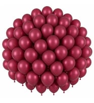 Bordo Renk Lateks Pastel Balon (30 cm) - 50 Adet