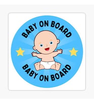 Baby On Board Arabada bebek var Araç Sticker Etiket 19CM md16