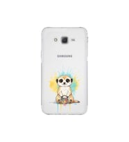 Samsung Galaxy J7 ile Uyumlu Splash Mirket Tasarımlı Şeffaf Silikon Kılıf