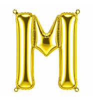 M Harfi Folyo Balon Altın Rengi (76 cm)