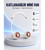 5 Kanatlı Sessiz Mini Fan 3 Vitesli Katlanabilir Asılabilir