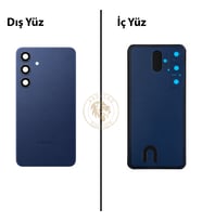 Samsung S24 Plus Safir Mavi Arka Pil Kapağı Batarya Kapağı Lazer Kesim Back Cover
