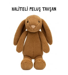 KİŞİYE ÖZEL BASKILI PELUŞ TAVŞAN UYKU ARKADAŞI KALİTELİ YUMUŞAK OYUNCAK