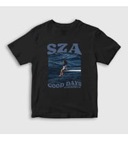 Presmono Unisex Çocuk Siyah Good Days Müzik Sza T-Shirt 475172tt