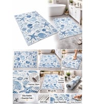Banyo Önü Paspası 80 Cm X 300 CM En Kaymaz Tabanlı Yumuşak Dokulu Su Emici Banyo Halısı