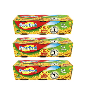 SuperFresh Mısır Konserve 3x200 gr 3 Adet