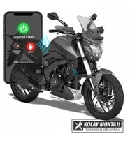 Motorsiklet Alarm Seti 120DB Uzaktan Çalıştırma Anti-Hırsızlık Alkan