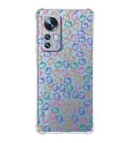Xiaomi Mi 12 Uyumlu Köşe Korumalı Antişok Kapak Hello Kitty Tasarımlı Şeffaf Silikon Kılıf