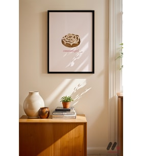 Cinnamon Girl Poster, Siyah Çerçeveli Duvar Tablosu - Modern Ev Dekorasyonu