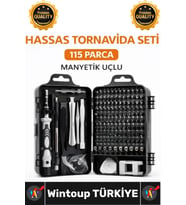 #Tornavida Elektronik Onarım Laptop Telefon Tamiri 115 Parça Manyetik Uçlu Hassas Tornavida Seti
