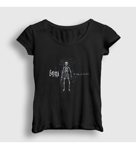 Presmono Kadın Siyah Flesh Gojira T-Shirt 291928tt