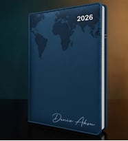 BK Gift Kişiye Özel İsimli Termo Sert Kapak 2026 Lacivert Ajanda -15, Öğretmenler Günü Hediyesi, Yeni İş Hediyesi