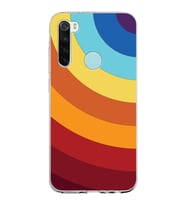 Xiaomi Redmi Note 8 Uyumlu Kapak Renk Cümbüşü Tasarımlı Şeffaf Silikon Kılıf