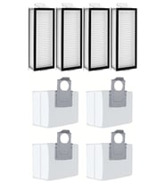 Roborock Q8 & Q8 Max Uyumlu 4 Adet Hepa Filtre 4 Adet Toz Torbası