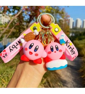 Anime Kirby Silikon Anahtralık Çanta Süsü 1  ADET