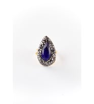 Doğal Taş Safir Yüzük Ayarlı (Karışık)