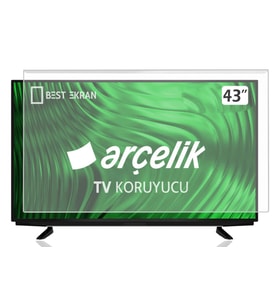 ARÇELİK A43 A 850 B TV EKRAN KORUYUCU - Arçelik 43" inç Tv Ekran Koruyucu Şeffaf Paneli