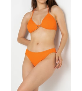 DoReMi Bağlama Detaylı Normal Bel Bikini Takım (Turuncu)