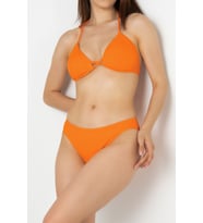 DoReMi Bağlama Detaylı Normal Bel Bikini Takım (Turuncu)