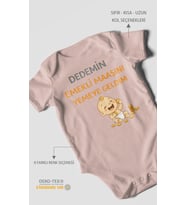 Dedemden Kısa Kollu Bebek Body %100 Pamuk