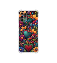 PrintiFy Samsung Galaxy S20 Plus ile Uyumlu Düşlerin Dansı Serisi Çiçeklerin Dansı Tasarımlı Uv Baskılı Köşe Korumalı Antişok Kılıf
