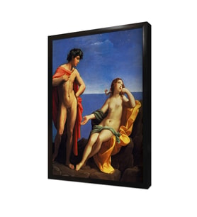 Bacchus ve Ariandne Çerçeveli Mdf Tablo