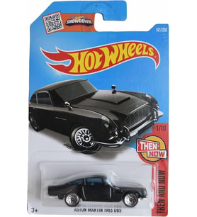 Hot Wheels - Aston Martin 1963 Db5 (1/64) Black - Long Card - 2016 (Çok Renkli)