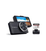FineVu LX2000 Full Hd 2 Kameralı IPS Güvenlik Kod Ekranlı Gps Araç Kamerası (Siyah-Siyah)