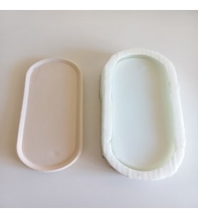 BÜYÜK BOY OVAL TABAK KALIBI (Şeffaf)