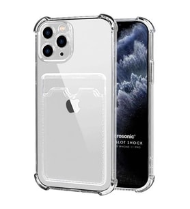 Microsonic Apple iPhone 11 Pro Card Slot Shock Kılıf Şeffaf (Renksiz)