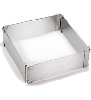 Ayarlanabilir Kare Pasta Kalıbı / Turta Çemberi 20*40 cm