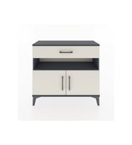 Arges Şifonyer 2 Raflı Tek Çekmeceli 2 Kapaklı 88x30x80 Antrasit-Aytaşı