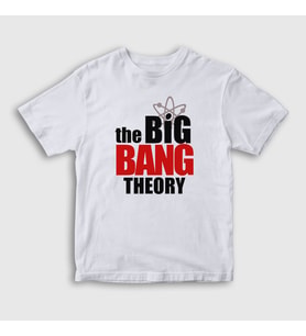 Presmono Unisex Çocuk Beyaz Logo The Big Bang Theory T-Shirt 181429tt