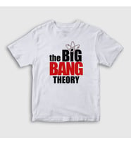 Presmono Unisex Çocuk Beyaz Logo The Big Bang Theory T-Shirt 181429tt