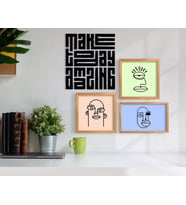 BK Home Dekoratif 3’lü Retro Ahşap Tablo ve Konsept Duvar Dekoru-8