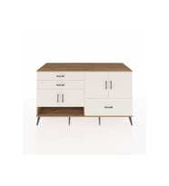 Kronos Konsol 3 Raflı 3 Çekmeceli 4 Kapaklı 176x59x99 Çam-Aytaşı