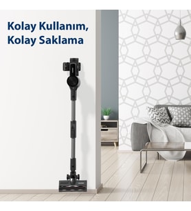 Blaupunkt A30T Şarjlı Vacumaster Kablosuz Dikey Süpürge 300W Gri
