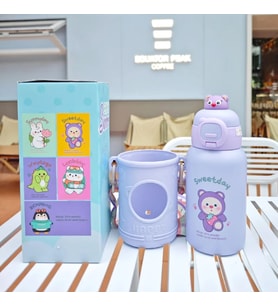 500ml Paslanmaz Çelik Termal Su Şişesi Sevimli Termos Özellik MOR