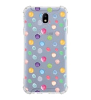 PrintiFy Samsung Galaxy J7 Pro Uyumlu Water Color 6 Baskılı Şeffaf Köşe Korumalı Antişok Kılıf