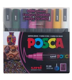 POSCA 5M 1,8-2,5 8Lİ SET KOYU RENKLER