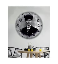bilge Tasarım ATATÜRK temalı Duvar Saati 35 x 35 CM (Karışık)