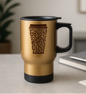 BK Gift Coffee Tasarımlı Kulplu Çelik Bardak Termos Mug 450ml-4, Sevgiliye Hediye, Arkadaşa Hediye, Eşe Hediye