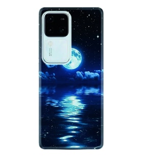 Vivo V30 Kılıf Desenli Silikon Night Moon 1133