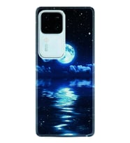Vivo V30 Kılıf Desenli Silikon Night Moon 1133