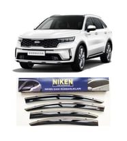 Kia Sorento Kromlu Cam Rüzgarlığı Niken 2021 sonrası uyumlu (Beyaz)