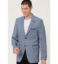 C9058 DEWBERRY ERKEK CEKET-KOYU MAVİ