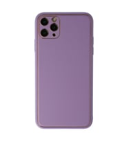 Apple İphone 11 Pro Max Kılıf Coco Deri Silikon Kapak - Lila